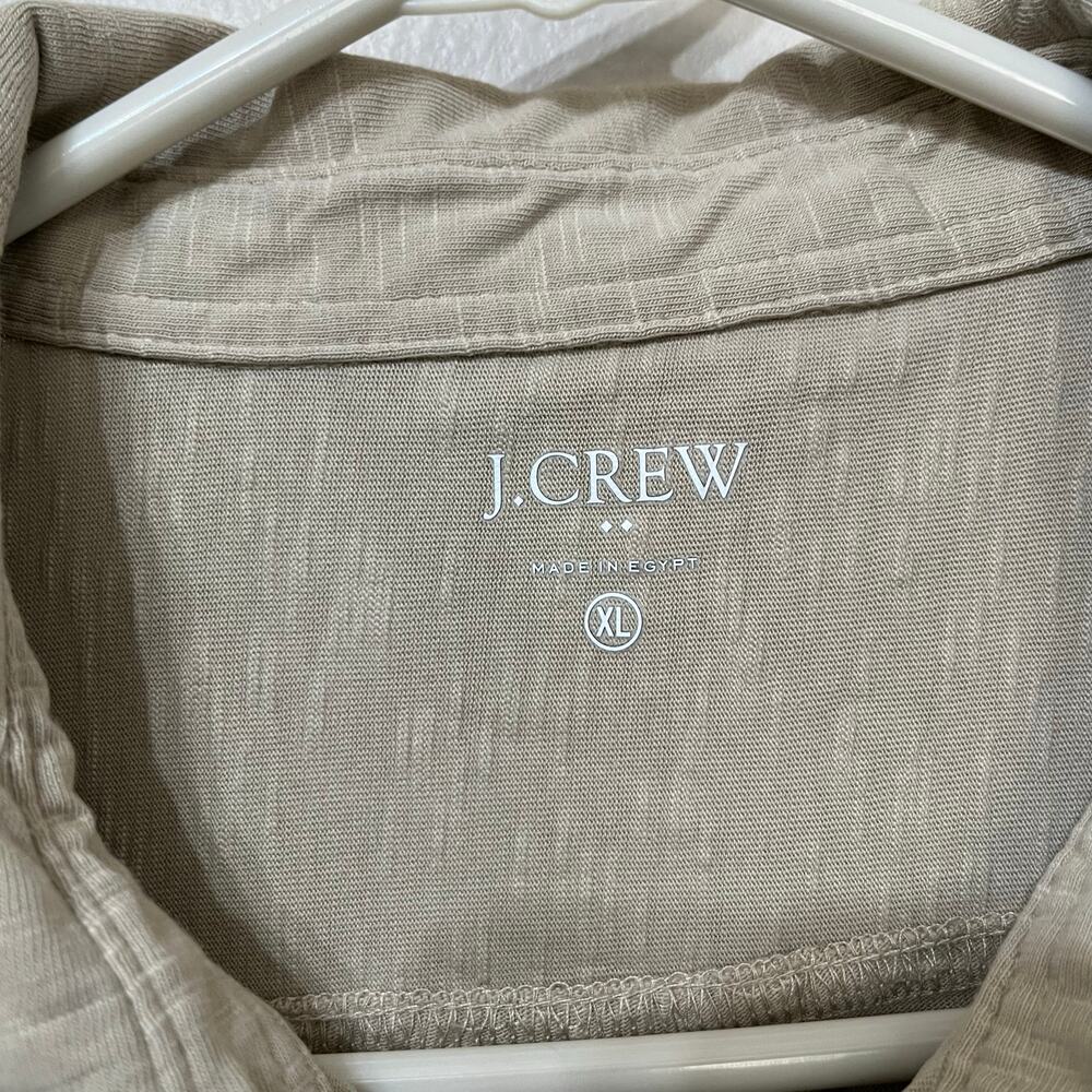 J.Crew Men’s Button Down Shirt Sz XL Tan Stretch Soft - Picture 4 of 6